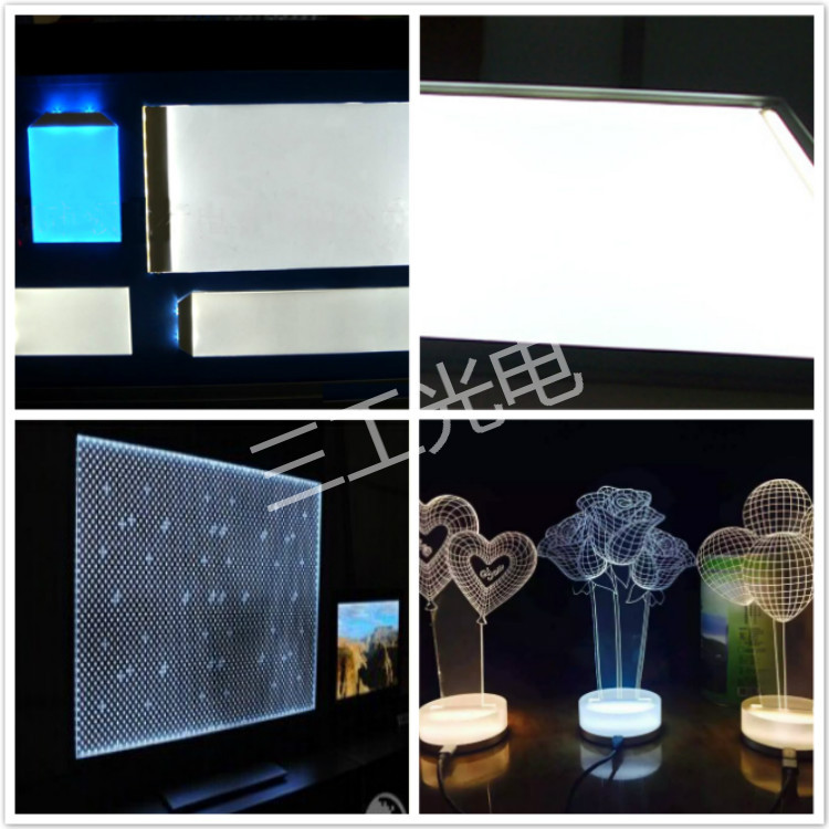 超薄灯箱导光板激光打点机|广告亚克力板材激光雕刻网点示例图5