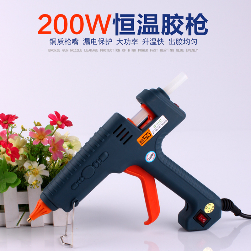 热熔胶枪胶条SD-110711mm胶棒使用200w点胶工具节能高温胶枪图片