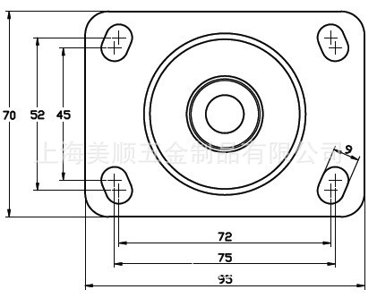 生产厂家供应优质3寸平顶弹簧减震静音万向带刹车脚轮示例图4