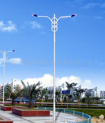 A字臂太阳能路灯杆4米5米6米LED自弯海螺臂高杆路灯 新农村道路灯供应路灯图片