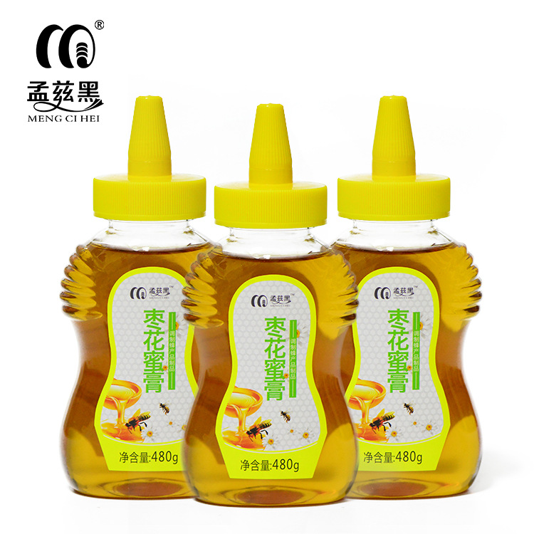 孟兹黑蜂蜜膏 枣花480g蜂蜜膏蜂蜜厂家批发OEM代理图片