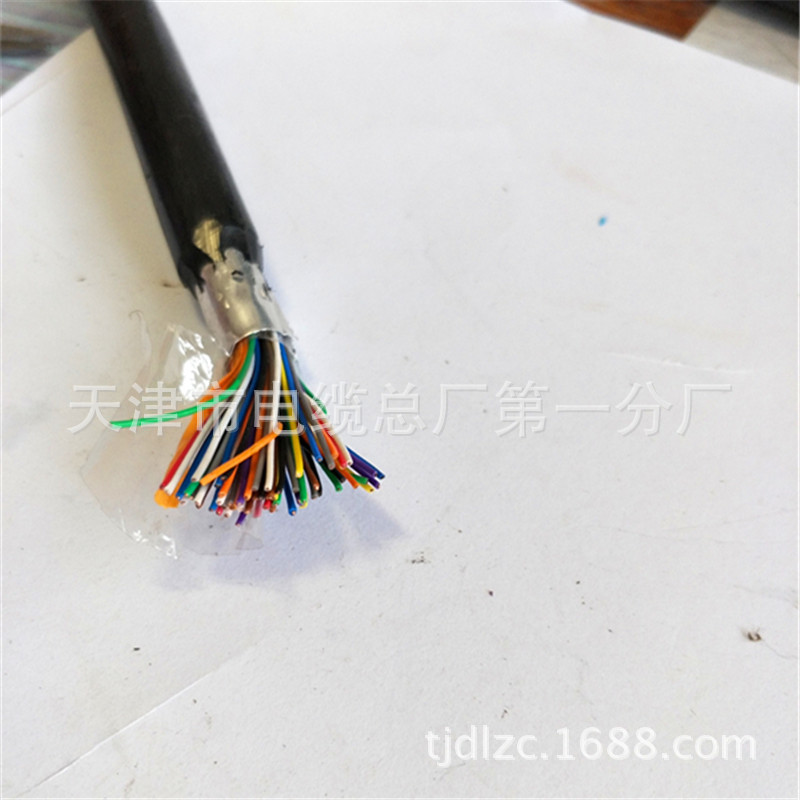 HYAC10*2*0.5自承式钢丝防潮市内通信电缆 多对铜芯线示例图10