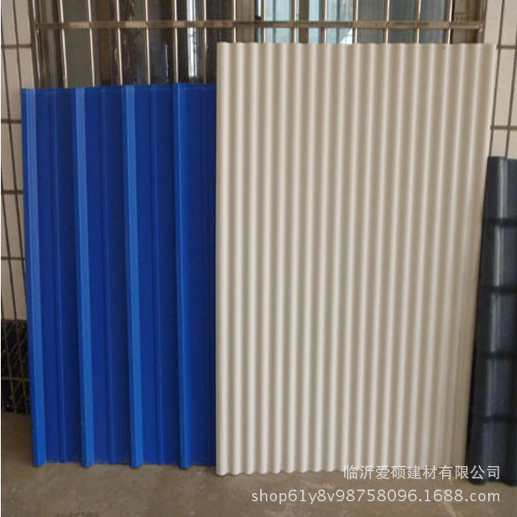 泰安PVC防腐瓦每平米多少钱  APVC树脂阻燃瓦规格 屋面塑钢瓦厚度示例图1