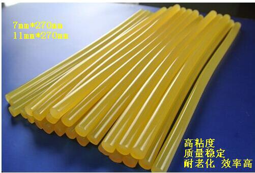 黄色热熔胶棒 黄色胶粒 黄色透明胶棒 纸盒纸箱线路板超粘胶棒示例图2