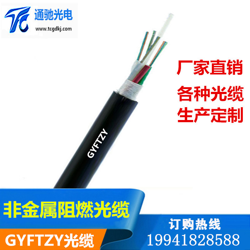 阻燃光缆GYFTZY-48 室外非金属阻燃光缆 电力光纤全介质架空光缆示例图2