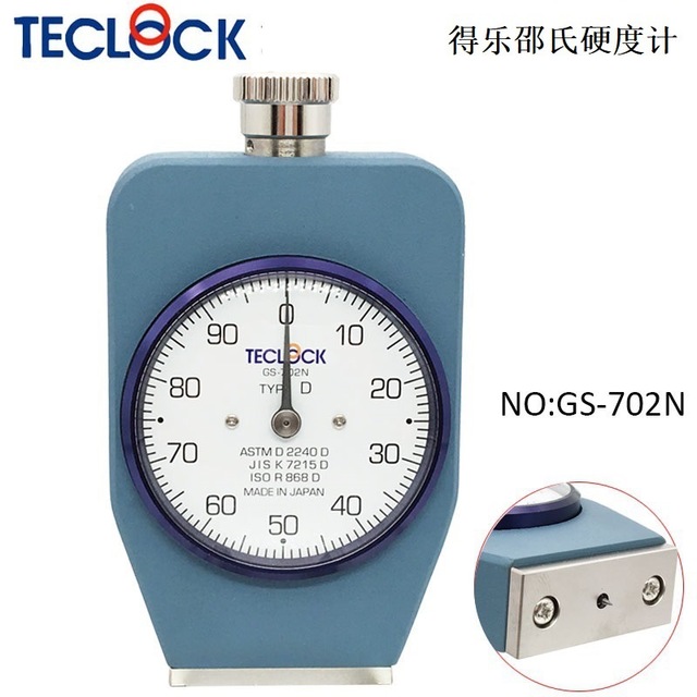 日本TECLOCK得乐邵氏硬度计GS-702N橡胶硬度计D型邵氏硬度计指针