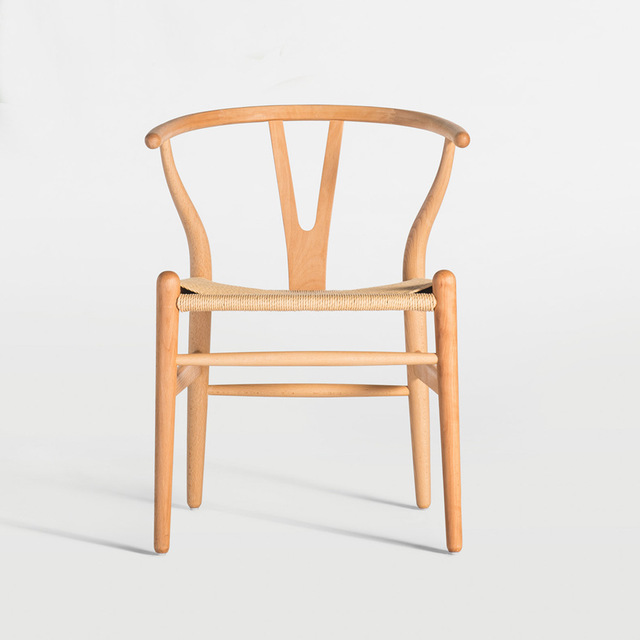 众美德定做酒店椅子 创意简约Y椅 主题餐厅实木椅子 CY201黑胡桃北欧实木餐椅厂家图片