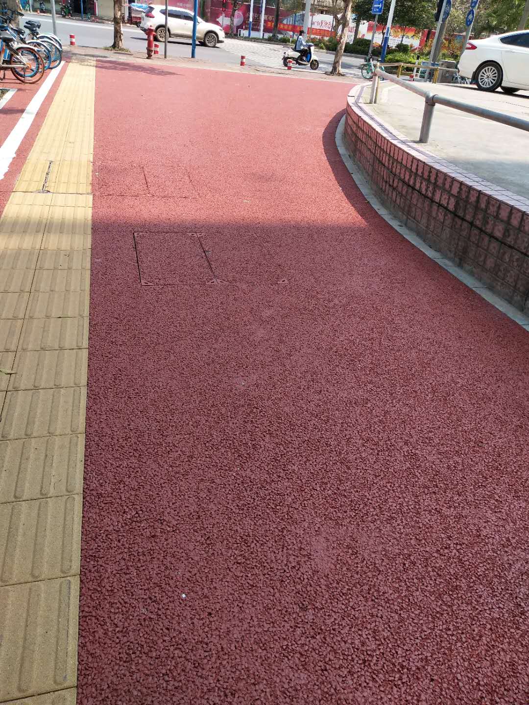 人行道透水路面 广西贺州平桂透水混凝土施工方法