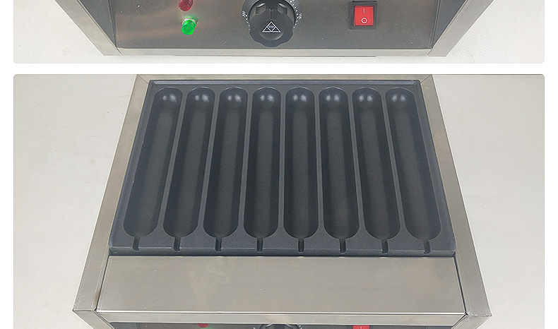 凯悦 8管电热烤肠机热狗机商用法式烤玛芬香酥棒机摆摊小吃机器示例图11