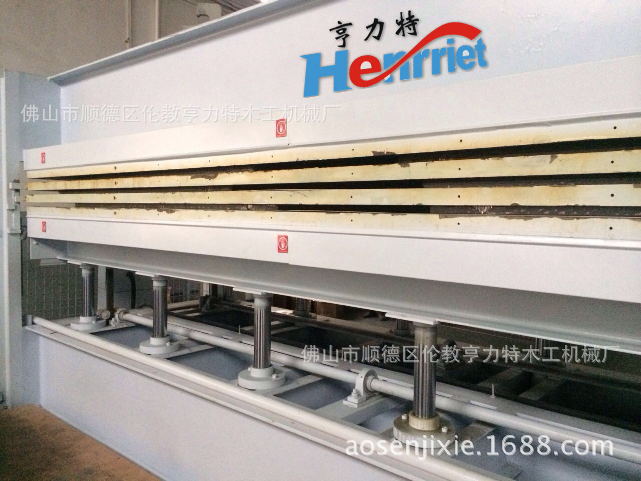 亨力特厂家供应三层5米蜂窝复合板100吨液压热压机,5米长液压热压机,1.3米宽厂家液压热压机图片