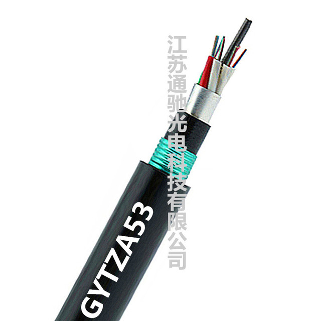 双护套重铠装阻燃直埋光缆石油管道光纤12芯单模光纤GYTZA53-12B1