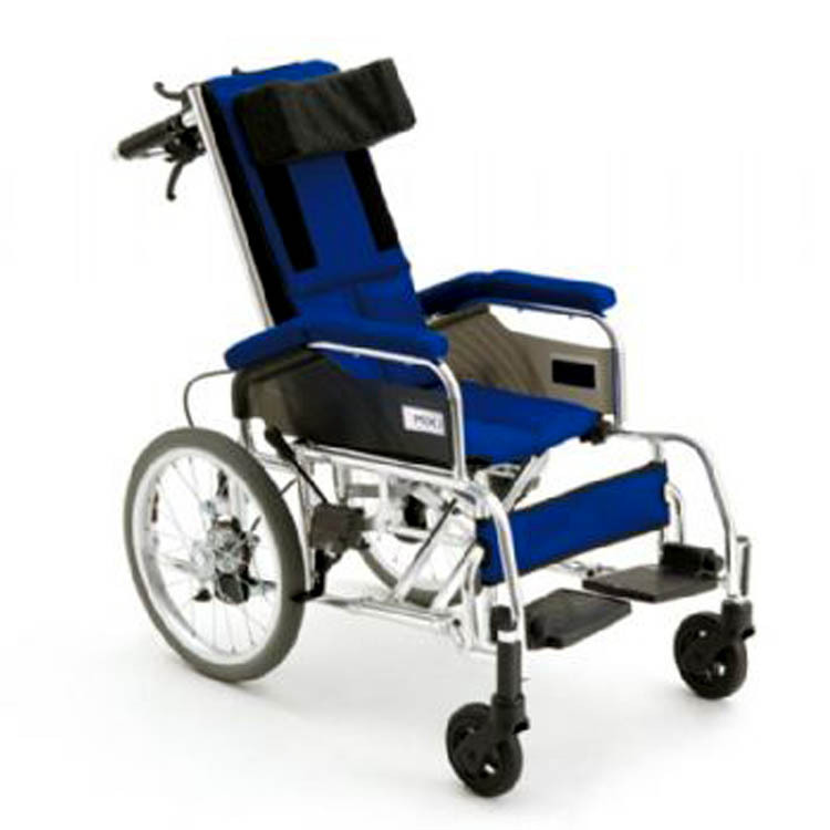 促销MIKI三贵儿童轮椅MSL-3ER航太铝合金可全躺轮椅免充气后背可调节轮椅