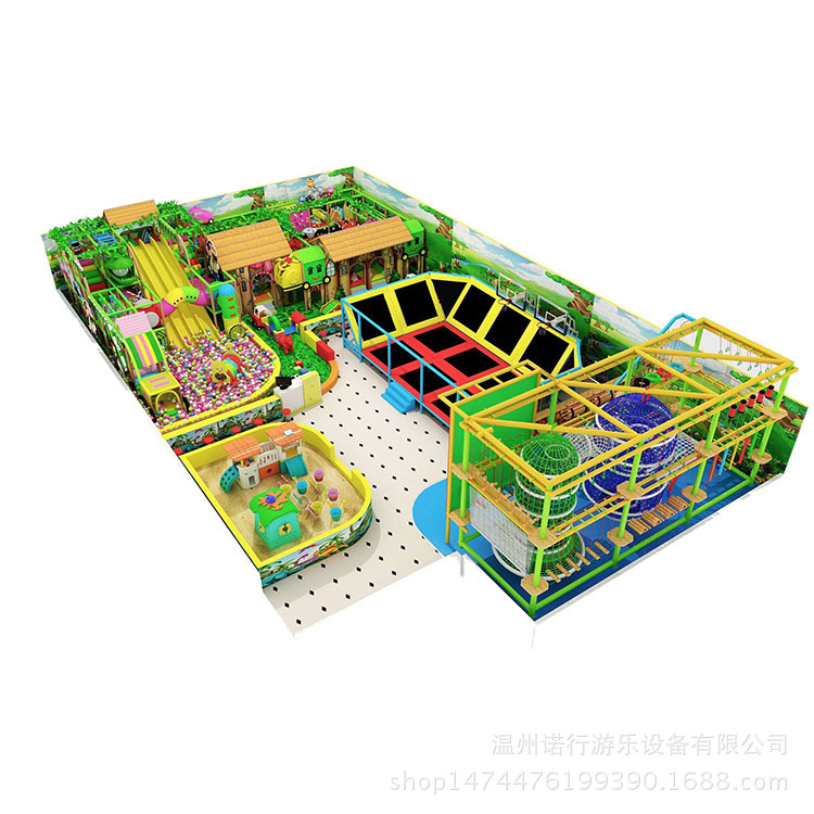 直销推荐室内儿童乐园设备 亲子游乐场新型森林系列淘气堡供应示例图20