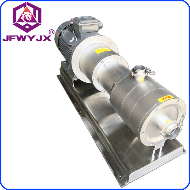 供应JFWYJX/骏丰伟业SRH3-140管线式三级乳化泵 15KW不锈钢三级乳化泵 乳品牛奶均质机图片