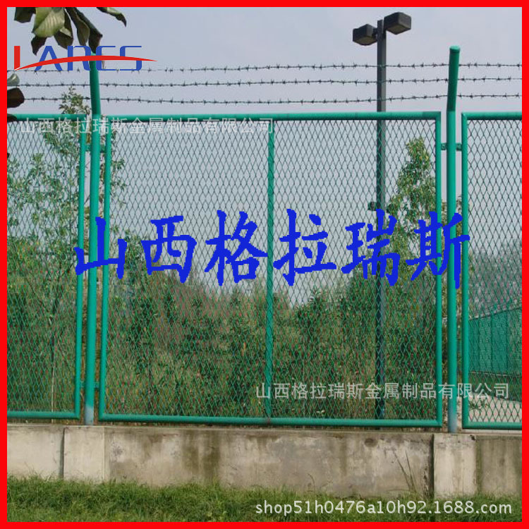 山西太原农牧场地边框护栏网勾花护栏网包塑铁线围网示例图1