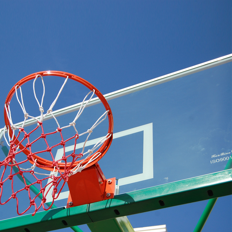 户外标准钢化玻璃篮球板室外成人铝合金包边钢化篮球架篮板厂家示例图4