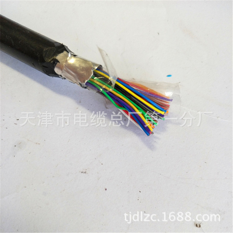 HYAC10*2*0.5自承式钢丝防潮市内通信电缆 多对铜芯线示例图9