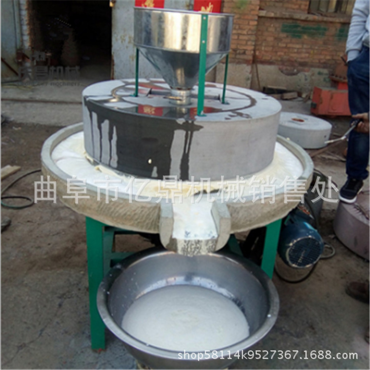 石磨机 五谷杂粮 低速研磨豆浆石磨机 电动石磨生产量
