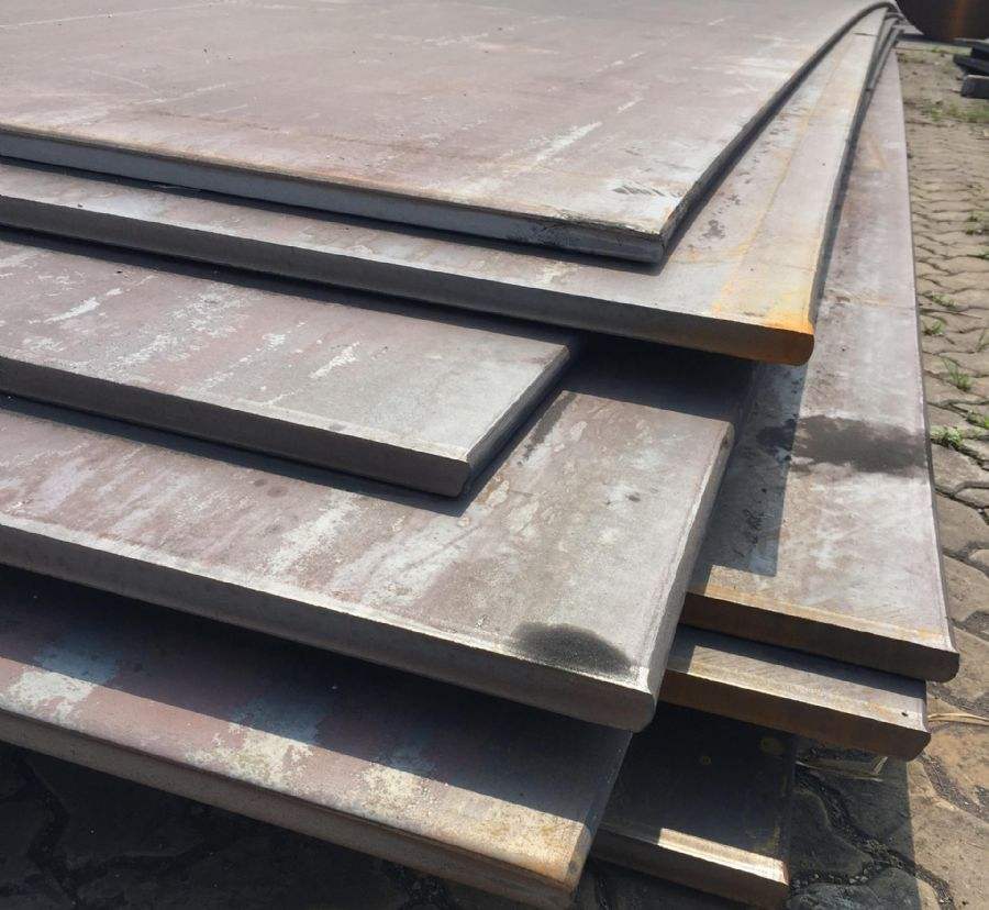 钢板铺路钢板中板容器制造用中厚板中板开平板热轧板规格齐全批发配送