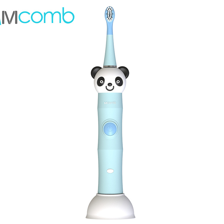 香港Mcomb儿童电动牙刷 软毛包胶卡通 声波震动 智能定时 OEM贴牌