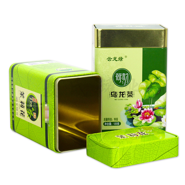 铁盒包装加工厂 乌龙茶叶铁罐包装 密封长方形茉莉花茶铁罐加工 麦氏罐业 茶叶盒铁盒