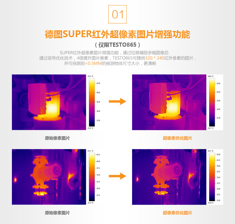德图testo865红外热像仪热成像测温仪地暖红外线成像仪示例图7