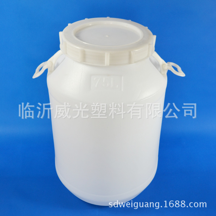 WG75-1 食用油桶 75公斤 化妆药品桶 圆形塑料桶示例图5