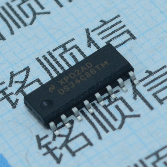 DS34C86TM收发器芯片SOP16实物拍摄深圳现货供应DS34C86TMX