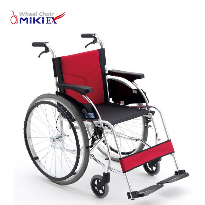 批发MiKi三贵轮椅MCVWSW-49JL 轻便折叠 时尚老人残疾人代步车