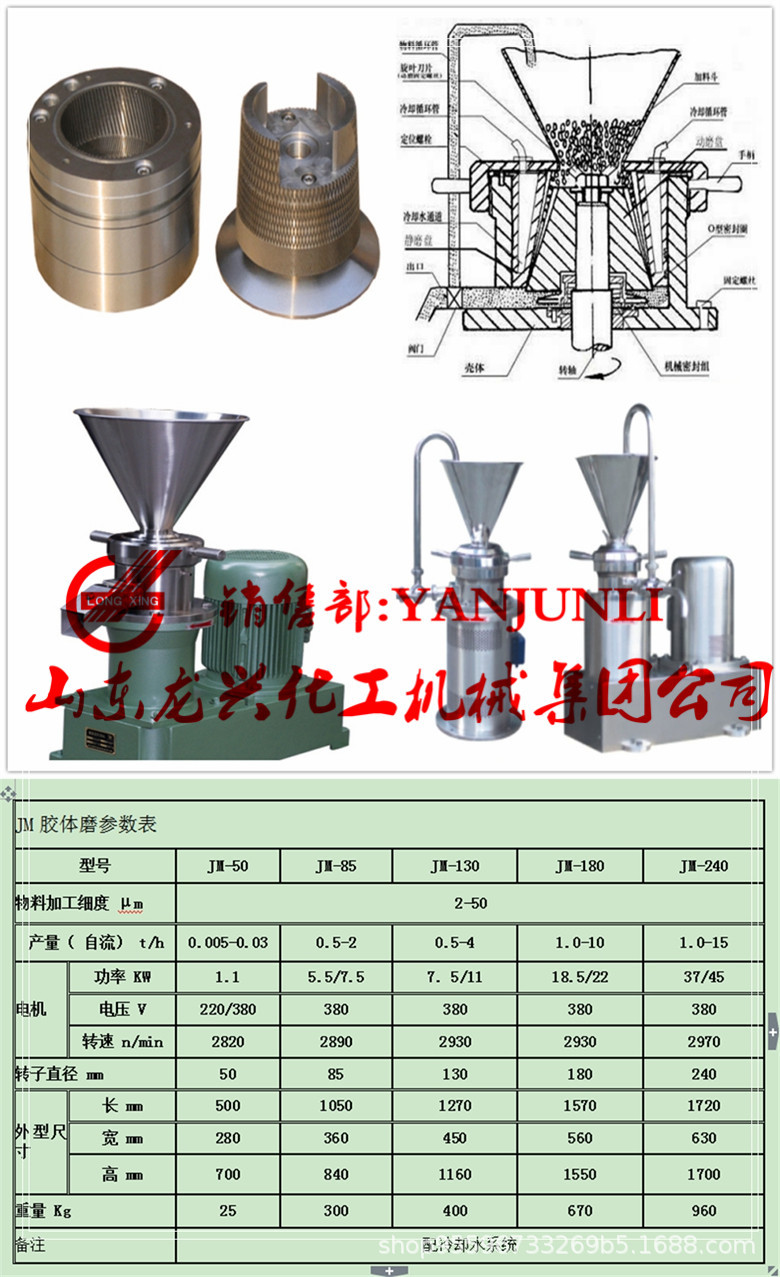 JM85不锈钢胶体磨机规格价格|130食品不锈钢胶体磨机厂家报价示例图1