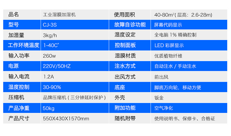 特价供应工业加湿器湿膜工业加湿器工厂工业加湿器示例图6