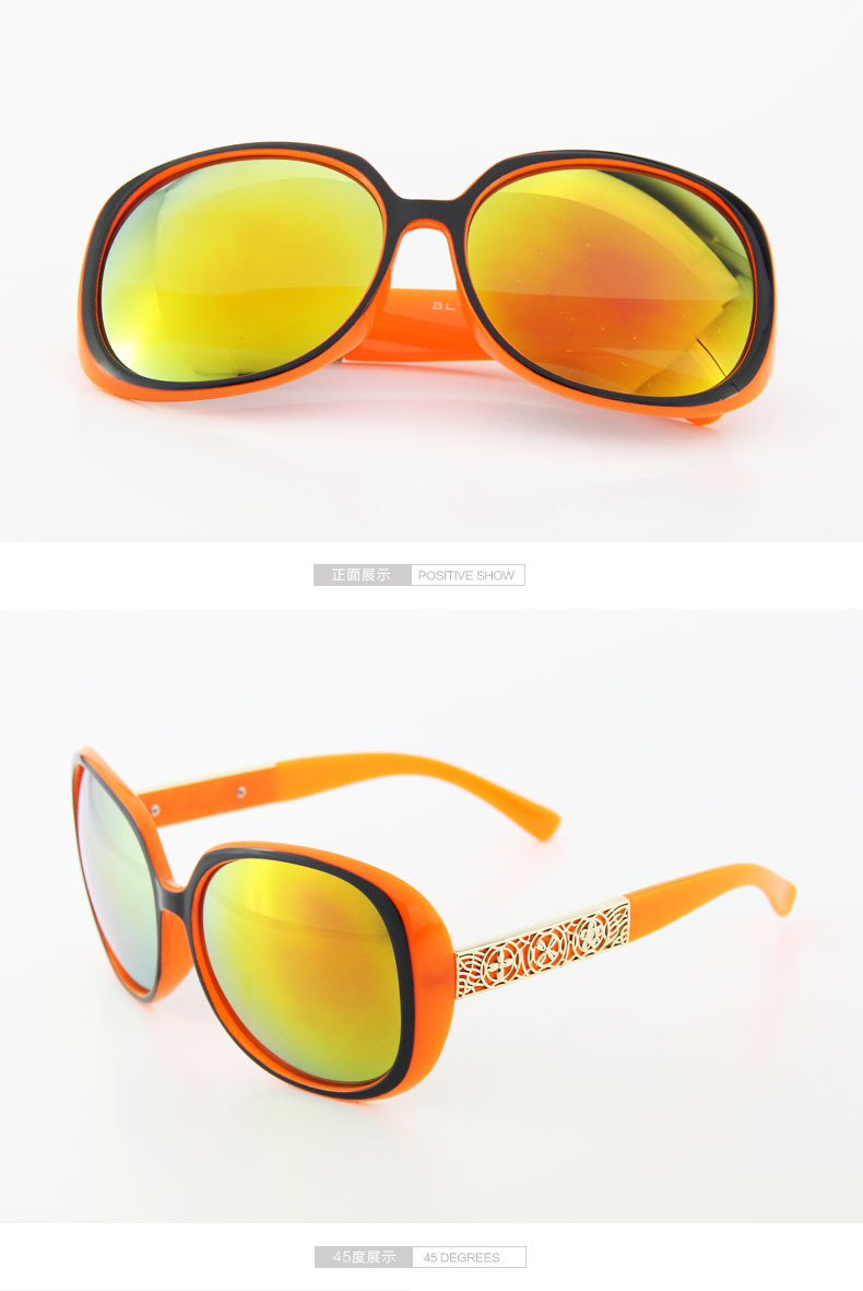 5388 新款大框防紫外线眼镜潮女墨镜显瘦太阳镜复古墨镜太阳眼镜示例图12