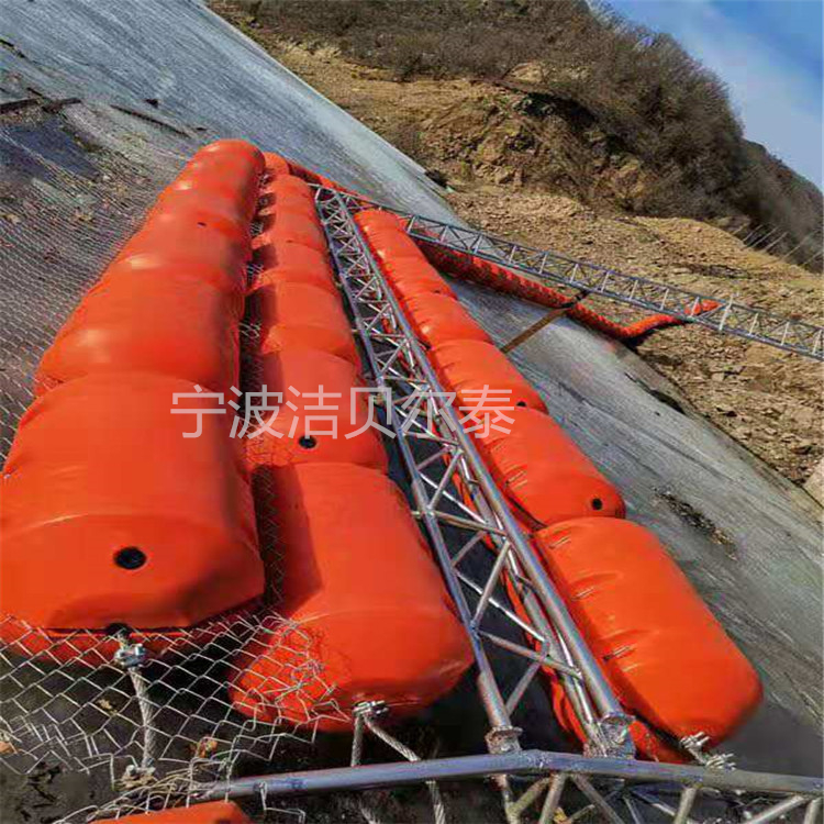 汛期河道垃圾 拦垃圾浮筒 水上景区核心区域拦截 拦截警示浮筒 水产养殖浮体