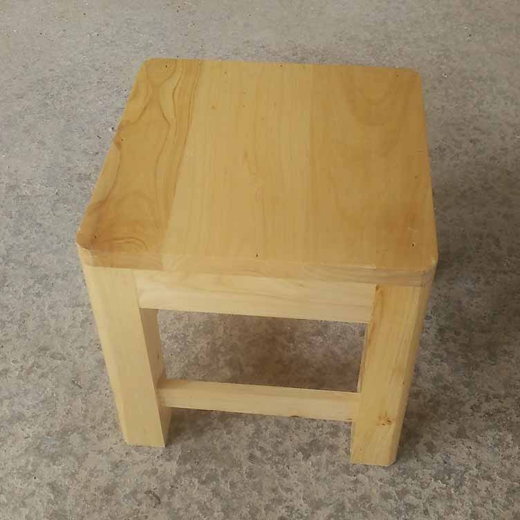 鑫繁木业直销柏木家用小方凳适用凳子实木幼儿园儿童小板凳木凳示例图2
