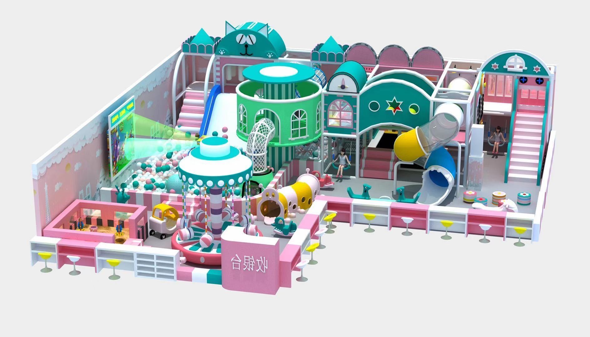 浙江大型室内游乐场游乐园设施滑梯海洋球玩具城堡攀城堡攀厂家直供