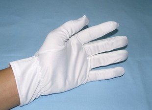 【厂家批量供应】  超细纤维白色无尘布手套示例图18