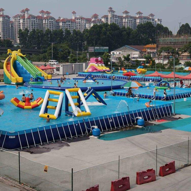 广东支架游泳池 水上设备租赁 众暖熊大型水上乐园