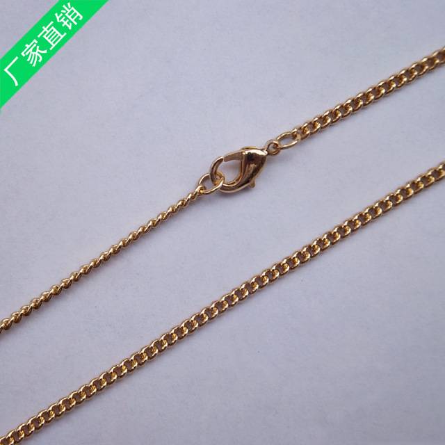 厂家直销 供应铜链条项链批发 长度尺寸可来样定做