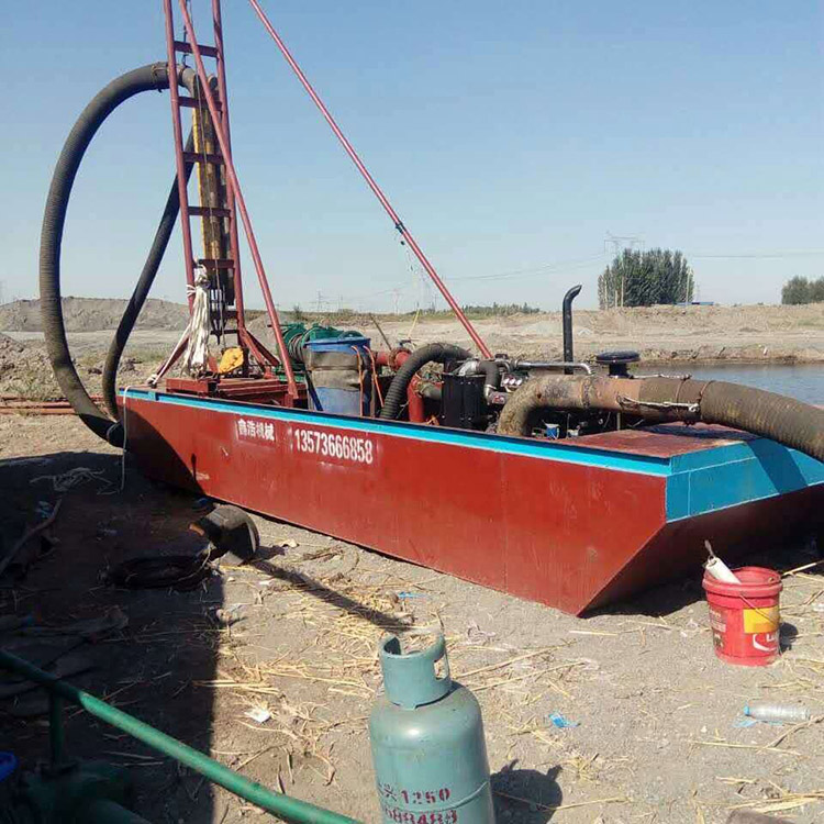 钻探式抽沙设备价格 鑫浩 抽沙设备 厂家价格 小型河道抽砂船
