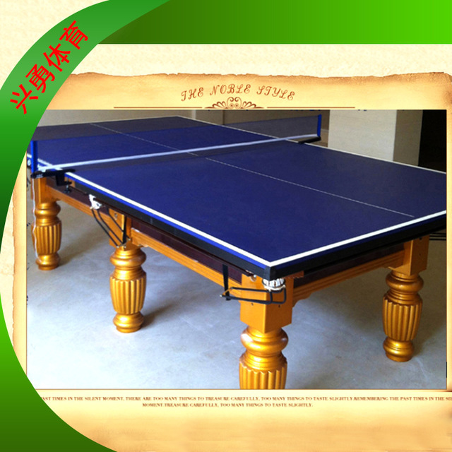 北京厂家直供标准成人中式家用训练桌球台美式黑八8乒乓球桌二合一案子