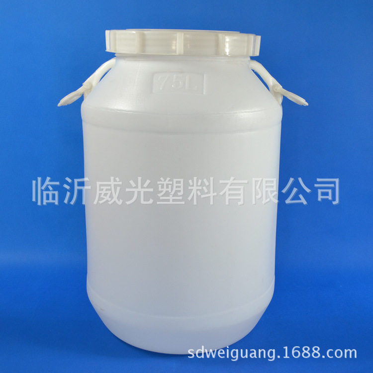 WG75-1 食用油桶 75公斤 化妆药品桶 圆形塑料桶示例图3