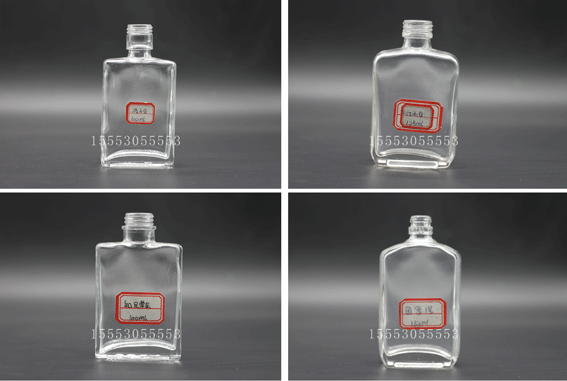 晶白料优质 2两小酒瓶 100ml玻璃瓶 江小白酒瓶 125ml高档l小酒瓶示例图5