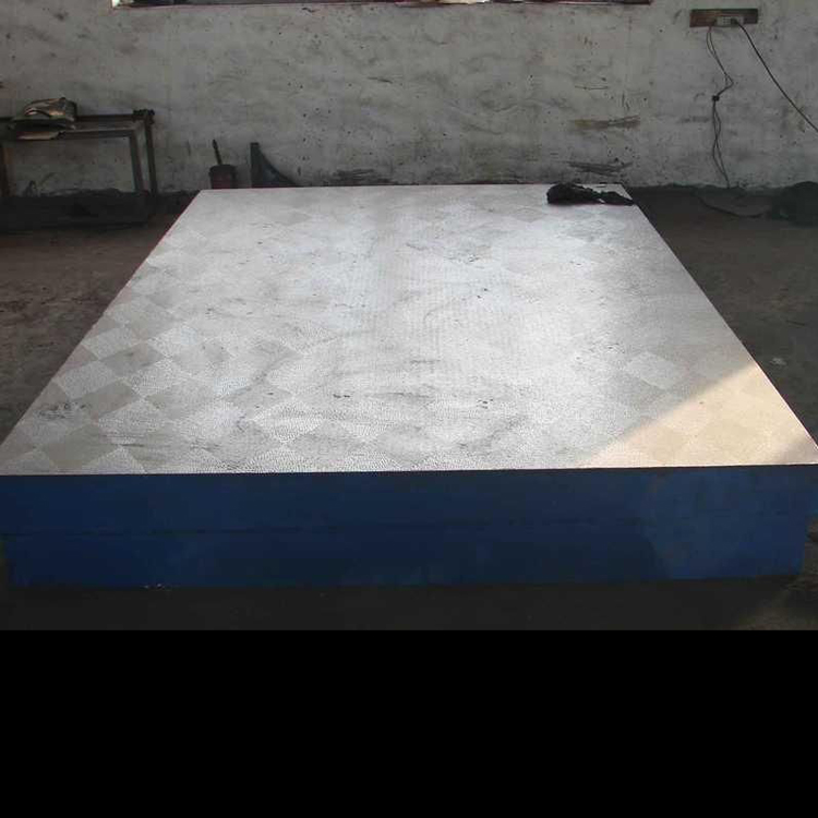 西安 铸铁检验平板 精防研磨平台平板 4000*4000铸铁测量平台 稳定性好