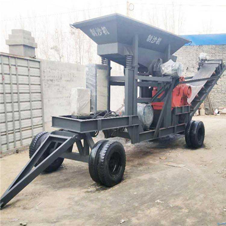 破碎制沙机 鑫浩 移动式制沙机 厂家供应 新型制砂机