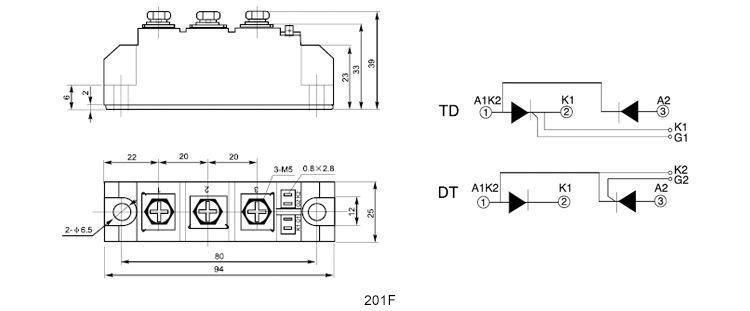 中频电阻焊电源专用 晶闸管整流管混合模块 MFC110A600V柳晶品牌示例图15