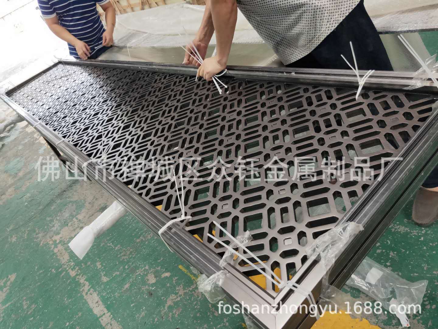 厂家直销 工装实心铝板雕刻屏风专业雕刻厂家示例图1