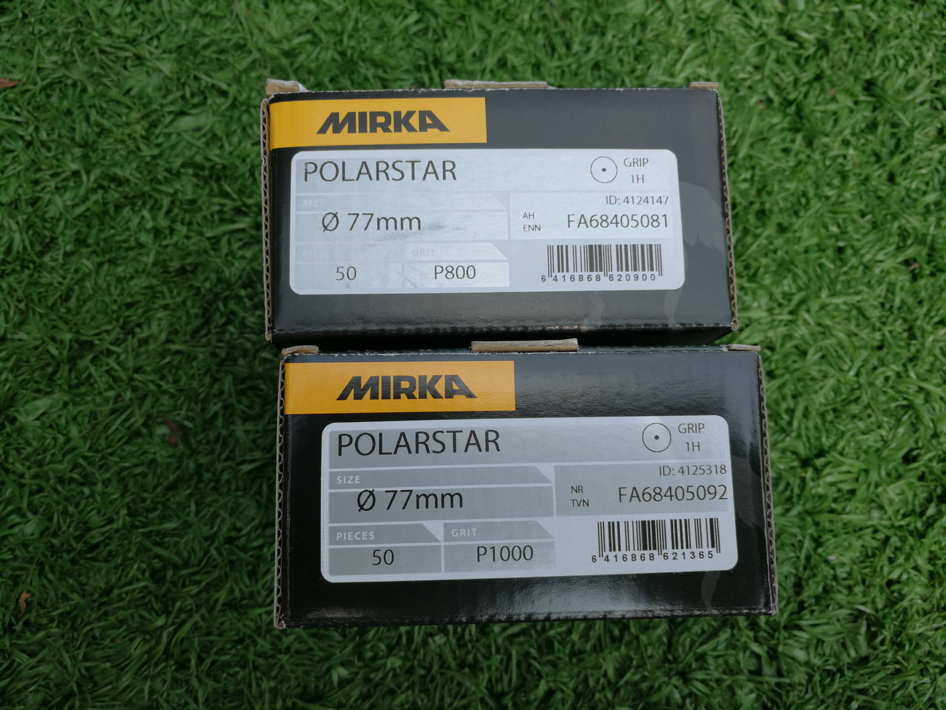 汽车涂装中涂打磨利器- 磨卡 Mirka Polarstar 薄膜背绒砂纸 P800示例图1