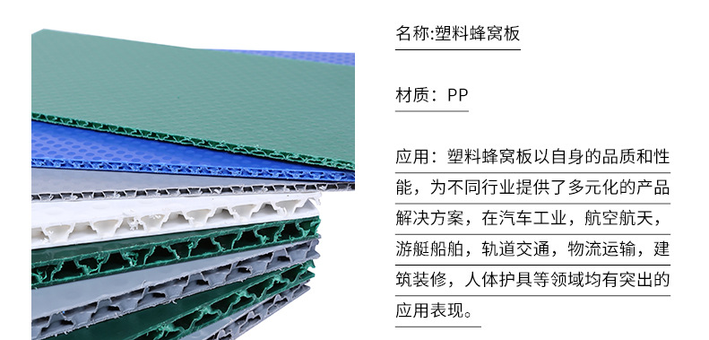 厂家直销 瑞赛科 塑料蜂窝板 现货批发挤塑成型塑料蜂窝板示例图5