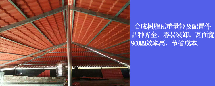 厂家低价合成批发仿古灰色砖红树脂瓦 屋顶塑料琉璃瓦保用二十五示例图12