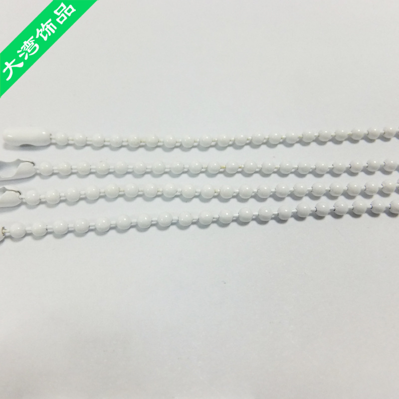 厂家生产供应 不锈钢波珠链 环保吊牌珠链直销批发示例图9